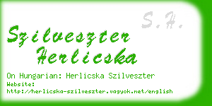 szilveszter herlicska business card